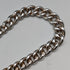 Circa 1910 British Antique Sterling Silver Albert Chain 44g Claw & Bowl Fob